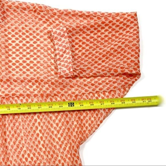 Plenty by Tracy Reese 100% Silk Sheer Top 3/4 Sleeve Size Small Oversized Fit - Picture 8 of 12